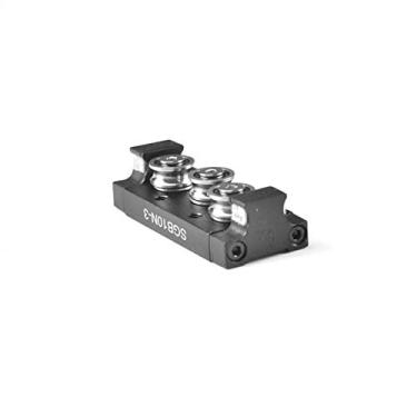 Imagem de Trilho de guia linear de rolo retangular profissional de 28 mm de largura 1 trilho linear de eixo duplo SGR10N L = 450/500 mm com bloco deslizante SGB10N (Sgb10n 3uu, 450 mm)