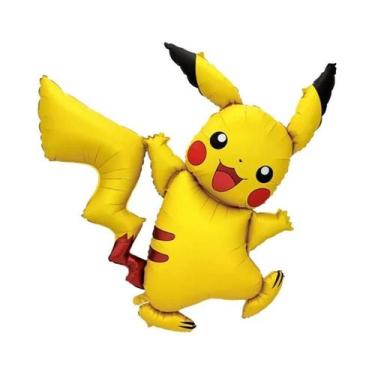 Imagem de Conjunto De Balões De Folha Grande Do Pikachu Pokémon Para Decoração D