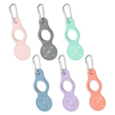 Imagem de YELARXI Clipe de garrafa de água, suporte de silicone para garrafa de água com clipe de fivela para pendurar porta-chaves com laço de toalha para acampamento ao ar livre, caminhadas, viagens (pacote