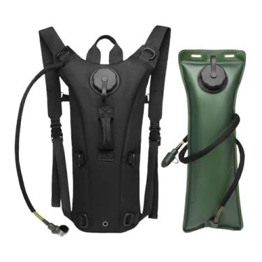 Imagem de harayaa Mochila de hidratação de 8 litros, mochila leve para água com reservatório de 3 litros, Preto