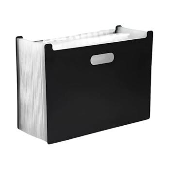 Imagem de Pasta com 12 Divisórias Organizadora de Documentos Sanfonada Multiuso 32,6 cm x 25,3 cm para Arquivamento de Papéis, Recibos e Notas Importantes, Facilita Classificação Diária