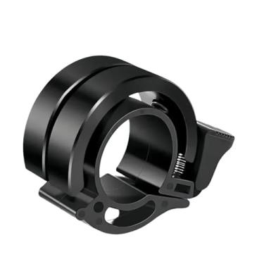 Imagem de Sino de bicicleta clássico - buzina de segurança giratória para adultos, crianças e mulheres, buzina de aviso de ciclismo universal e acessório de equipamento(Black-double 22-1pc)