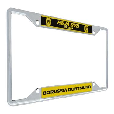 Imagem de Desert Cactus Borussia Dortmund FC Moldura de placa de licença BVB Alemanha Alemanha Die Schwarzgelben Suporte de etiqueta de carro de futebol para frente ou verso do carro oficialmente licenciado