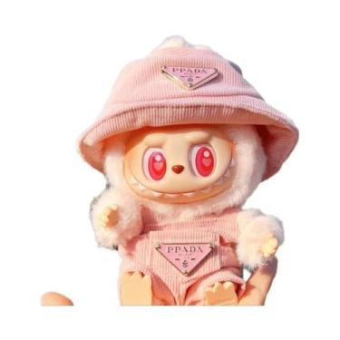 Imagem de Conjunto De Roupas Para Boneca Labubu De 17cm Em Corduroy, Chapéu, Rou