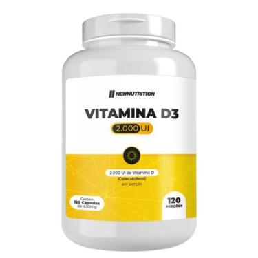 Imagem de Vitamina D3 2000ui 120caps New Nutrition - New Nutrition , neutro