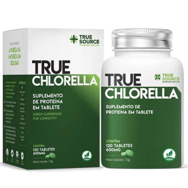 Imagem de True Chlorella 600mg - 120 Tabletes - True Source-Unissex