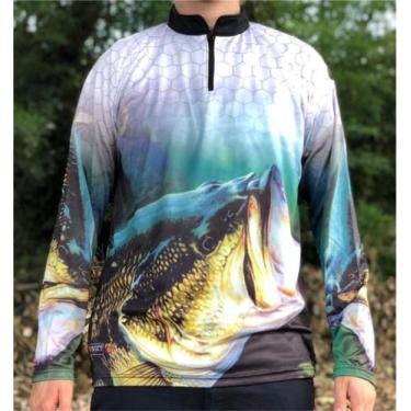 Imagem de Camiseta de Pesca Trairão Aqua - FPS 50 + UV - Ref. 81 - Masculina  - 