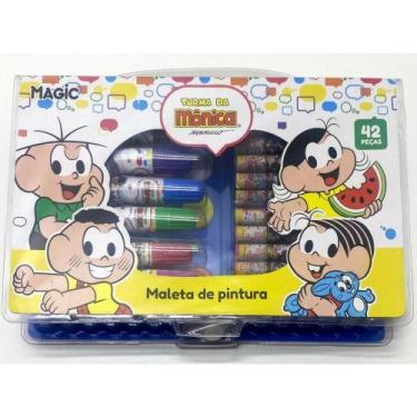 Imagem de Maleta para Pintura Turma da Mônica 42 Peças