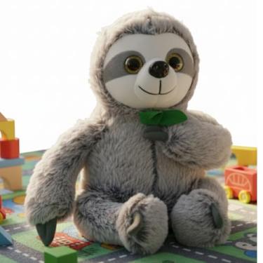 Imagem de Bicho Preguiça de Pelúcia brinquedo Fofo e Macio 26cm Presente Infantil e Decoração Aconchegante