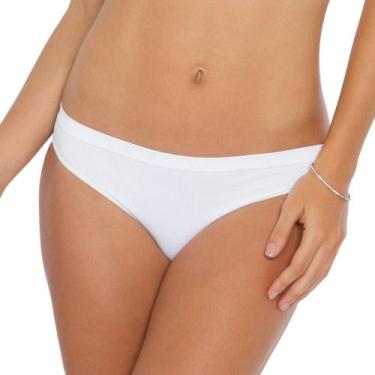 Imagem de Calcinha Biquíni Plié 50000 Básica sem Costura, P, Branco