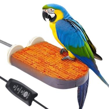 Imagem de Poleiro Para Papagaios - Acessórios De Gaiola Para Calopsita Com Poleiro Aquecido - Suporte Com Temperatura Ajustável Para Inverno Calopsita Arara Conure Répteis Ouriço Furão