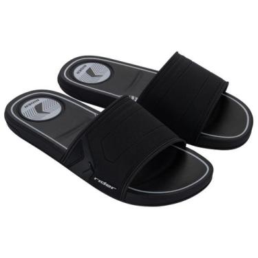 Imagem de Chinelo Masculino Rider Start Slide Confortavel, Preto, 37/38