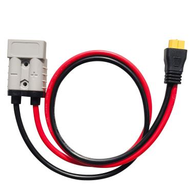 Imagem de AYECEHI Conector 10AWG XT60 para Anderson 50AMP 600V Cabo adaptador de bateria XT60 fêmea para plugue solar SB50 bateria cabo de conexão rápida/desconexão para estação de energia portátil de energia