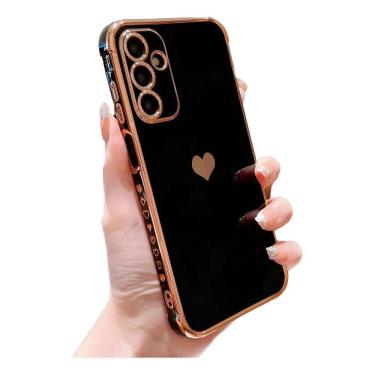 Imagem de Capa Samsung Galaxy Luxo Design Amor Dourado - Branco A34 5G