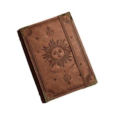 Imagem de Caderno Vintage De Couro Árvore Da Vida Recarregável, Planner De Estud