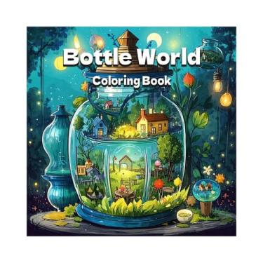 Imagem de Livro De Colorir 24 Páginas: Mundo Das Garrafas - Presente Antiestress