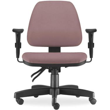Imagem de Cadeira de Escritório Giratória Executiva Ergonômica Sky L02 Suede Rosê - Lyam Decor