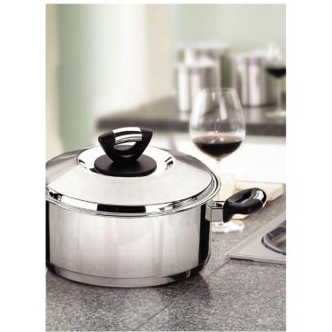 Imagem de Jogo De Panelas Tramontina Solar Baquelite Em Aço Inox Fundo Triplo 6 Peças