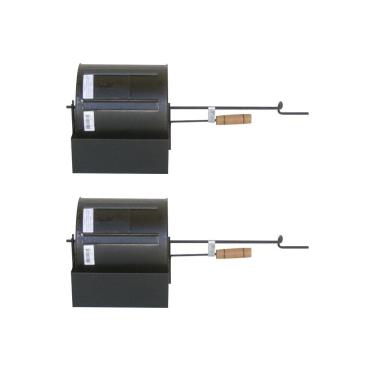 Imagem de Kit Torrador De Café E Grãos Com 2 Peças Cilindrico 4 Litros Preto