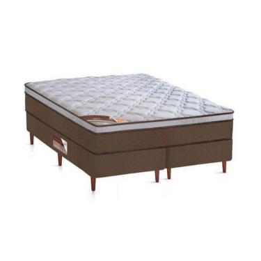 Imagem de Cama Box + Colchão Castor Queen Innovation One Face Pocket 158x198x54cm