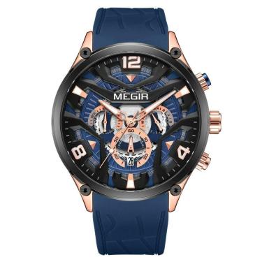 Imagem de Relógio Masculino Megir 2222 à Prova D'água Ouro