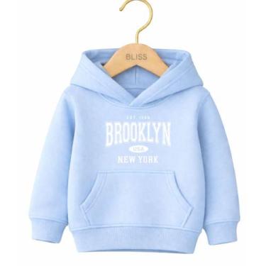 Imagem de Moletom Canguru Infantil Estampa Brooklyn USA NEW 2021 Volta ás Aulas 