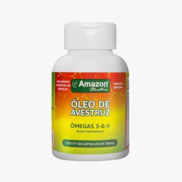 Imagem de Óleo de Avestruz  - Ômegas 3-6-9 -60 Cápsulas sabor:sem sabor - Amazon