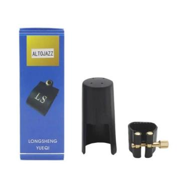 Imagem de Abraçadeira De Couro Para Boquilha De Saxofone (Alto, Soprano, Tenor) 