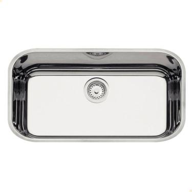 Imagem de Cuba Tramontina Lavínia 56 Bl Prime Em Aço Inox Alto Brilho 56x34 Cm Com Válvula 94024207