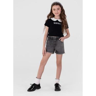 Imagem de Blusa cropped em cotton Wandinha Infantil menina Brandili-Feminino