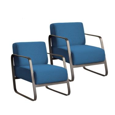 Imagem de Kit 2 Poltronas Mumbai em Madeira de Eucalipto Movellu Home