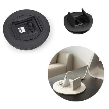 Imagem de Caixa Universal Redonda Abs 2 Bl 1 Tomada Nbr+1 Bl Facility