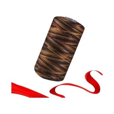 Imagem de Fio De Crochê De Algodão Fino Colorido De 1,5mm 100g Para Tricô Manual