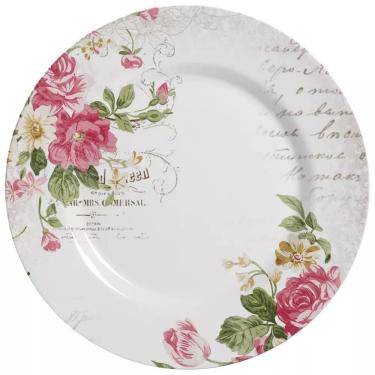 Imagem de Conjunto 6 Pratos Rasos Adore Alleanza Cerâmica 29cm Branco