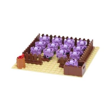 Imagem de Blocos De Montar MOC: Placa Base Clássica Para Jardim De Frutas (Maçã,