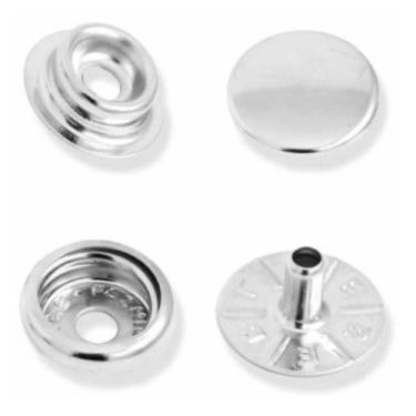 Imagem de Botão de Pressão Niquelado 1002/100 Metal Marpax com 10un
