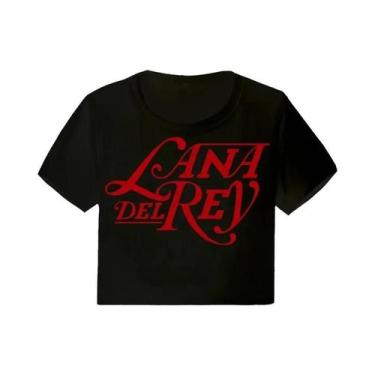 Imagem de Camiseta Vintage Feminina Harajuku De Manga Curta, Lana Del Rey Ldr, G