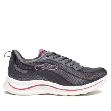 Imagem de Tênis Feminino Olympikus Apolis 206 Evasense Cinza/Vinho, Cinza, 40