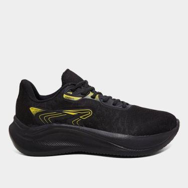 Imagem de Tênis Rainha Blare II Unissex, Preto, Amarelo, 36