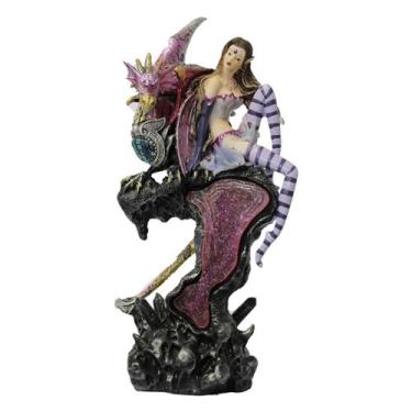 Imagem de Fada Meia Listrada Com Dragão - 34518b - Comercial Z
