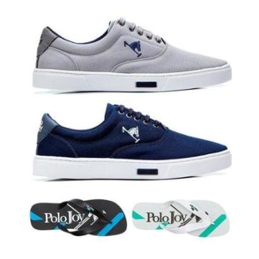 Imagem de Kit Tênis Casual+ Chinelos Polo Joy Masculino-Masculino