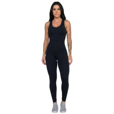 Imagem de Macacão Liso Sem Bojo Bella Fiore Suplex Roupa para Academia Treino Moda Fitness Musculação-Feminino