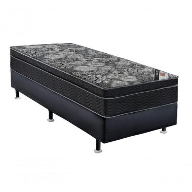 Imagem de Cama Box com Colchão Solteiro Iso Nanolastic Ortopillow Molas Ensacadas Tecido Matelass...