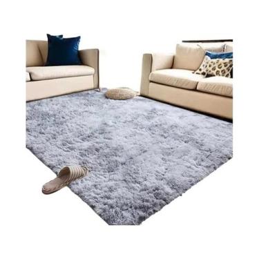 Imagem de Tapete De Pelúcia Verde E Rosa, Macio E Antiderrapante Para Sala De Es