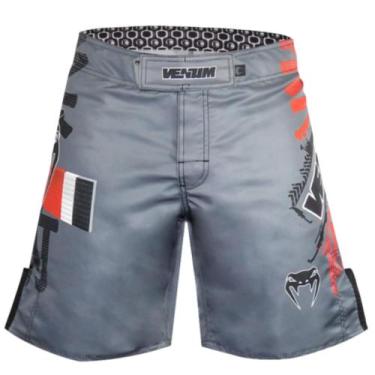 Imagem de Short Venum Masculino Kenji Belt Gray - Academia Boxe Mma Submission, 