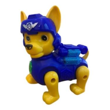 Imagem de Cachorro Estilo Patrulha Canina Com Luz E Anda - azul - Taiwan Collect