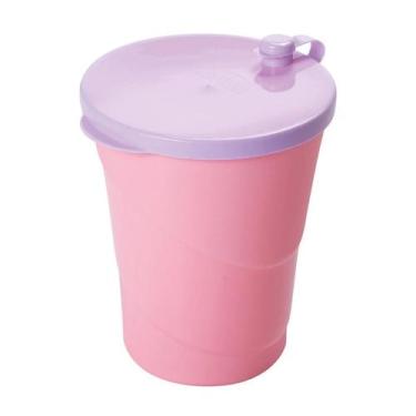 Imagem de Copo Infantil Com Tampa Para Canudo 500ml Resistente Escolar - - PLASU