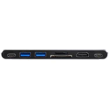 Imagem de Hub Usb Tipo C 7em2 - 2usb3.0 + Sd/tf + Thunderbolt3 HC-72 - VINIK