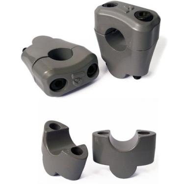 Imagem de Alongador Adaptador De Guidão Biker 22mm x 60mm De altura, Prata
