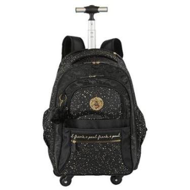 Imagem de Mochila com Carrinho Sestini Paul Frank Styles Gold e Preto-Unissex
